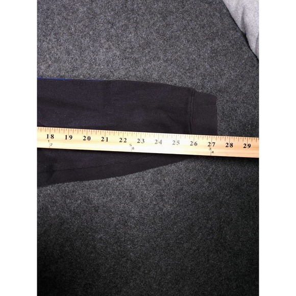 John Ashford Shirt Mens Medium 1/4 Zip Black Long Sleeve Pullover Turtleneck Y2K - Picture 8 of 12